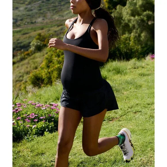 🎉LAST CHANCE🎉 FP MOVEMENT Hatch Righteous Maternity Runsie / Black - Picture 1 of 3